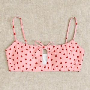 Cute Strawberry Pink Bikini top Large
